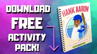 Hank Aaron Free Kindergarten Lesson Plans for Parents | Download at home activities for 5 year olds.
