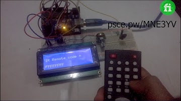 lCD print ir remote code using arduino