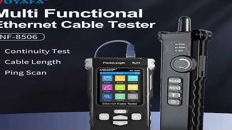 A must-have product! NOYAFA NF-8506 Network Cable Tester Supports PING test/IP scan/network port s