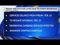 News 3 Midday - Trash service delay in West Point