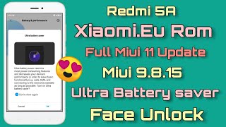 Redmi 5A Miui 11 Rom Release | Xiaomi.Eu Miui 9.8.15 Beta Update For Redmi 5A | Miui 11 Update 