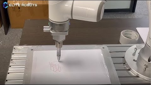 EC63 cobot drawing with RoboDK