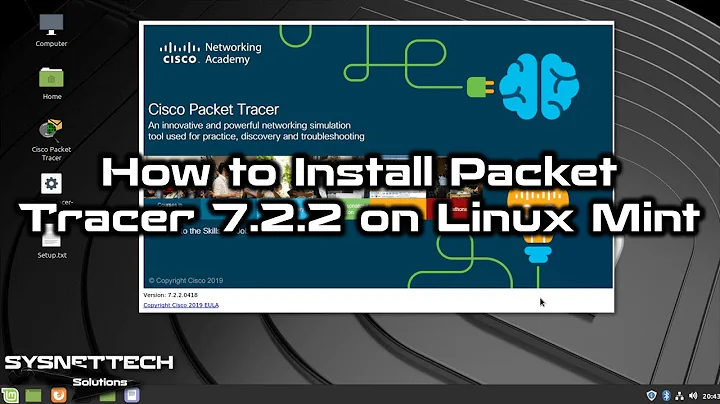 How to Install Cisco Packet Tracer 7.2.2 on Linux Mint 19.2 | SYSNETTECH Solutions