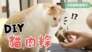 【黃阿瑪的後宮生活】DIY貓肉粽 #陪寵物過端午