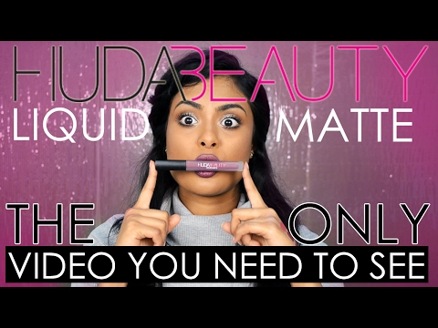 Video: Huda Beauty Material Girl Liquid Matte lūpu krāsu apskats