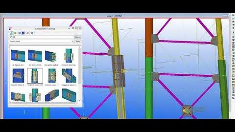 CREATING SPLICE JOINT ON TWO COLUMNS/  I-BEAMS H-BEAMS WITH DETAILING IN TEKLA STRUCTURE.
