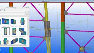 CREATING SPLICE JOINT ON TWO COLUMNS/  I-BEAMS H-BEAMS WITH DETAILING IN TEKLA STRUCTURE.