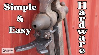 How to forge simple hardware for a post vise