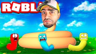 تحولنا الى دودة 😂 -  في لعبة روبلوكس - Roblox