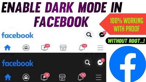 How To enable Dark Mode in facebook App | Dark mode in fb | without root 2020 New Method