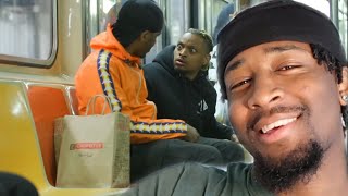 Aggressively Staring at GANG MEMBERS in New York Subways GONE WRONG! REACTION!