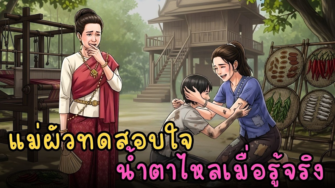 แม่ผัวอุ้มเด็กมาลองใจสะใภ้ ความจริงทำเธอหลั่งน้ำตา| นิทานพื้นบ้านไทย · เรื่องเล่าเก่าแก่