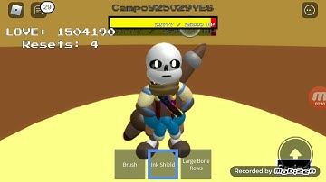 Underverse Ink Sans Showcase (SMB Roblox)