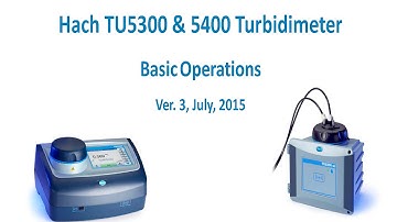 TU5 Series Turbidimeters - Basic Operations