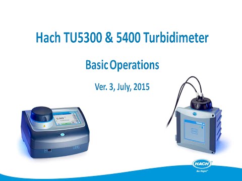 TU5 Series Turbidimeters - Basic Operations
