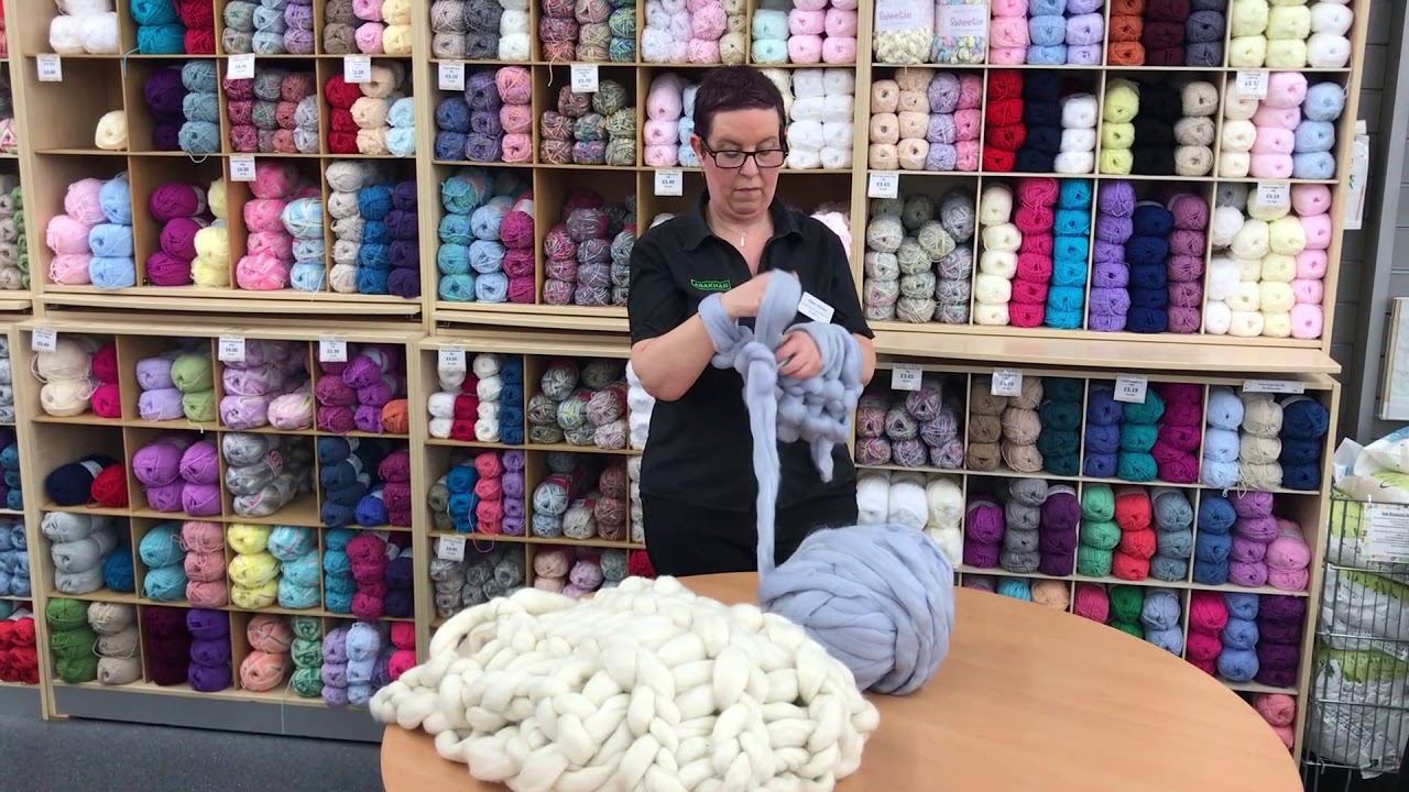 Arm Knitting in 2 minutes with Abakhan