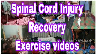 Recovery & Exercises videos | Spinal Cord Injury At Home Exercise | #viralvideo