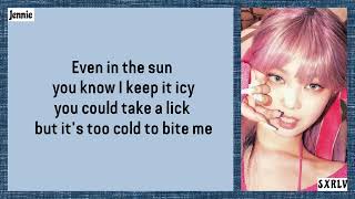 BLACKPINK Ice Cream easy lyrics