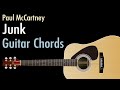 Junk  paul mccartney  guitar chords