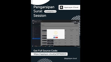 Session - Sistem Informasi Pengarsipan Surat Codeigniter 4 & MySQL #shorts #shortvideo