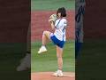 【可愛すぎる!!】元diana Sarasaちゃんのスピードガンコンテスト🩵🤍#宇野乃さらさ#sarasa #baystars #始球式