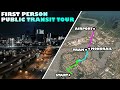 Cross-City First Person Public Transport Tour In Cities Skylines! | Palaven