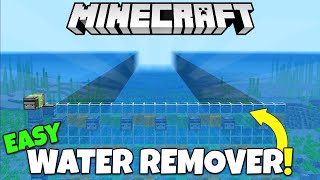 How To REMOVE The OCEAN In Minecraft! Easy Water Remover Tutorial! Minecraft Bedrock & Java