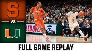 Syracuse vs Miami Full Game Replay | 2022-23 ACC Men’s Basketball