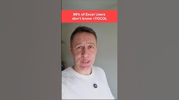 Excel tip: How to use the TOCOL function #shorts