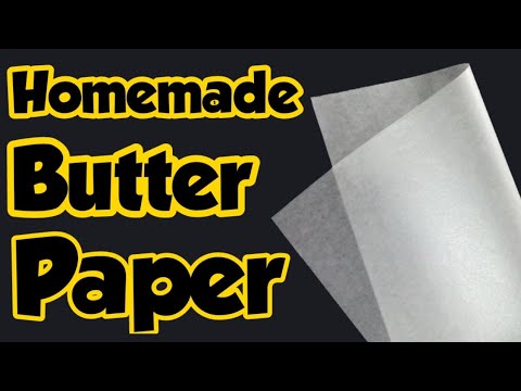 Homemade Butter Paper -How to make Butter Paper at Home/Homemade Tracing Paper/Butter Paper/Twin