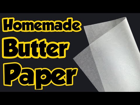 Homemade Butter Paper -How to make Butter Paper at Home/Homemade Tracing  Paper/Butter Paper/Twin Tag 