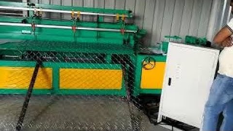 semi automatic chain link fence machine