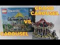 Lego Grand Carousel vs. Carousel - Set Comparison