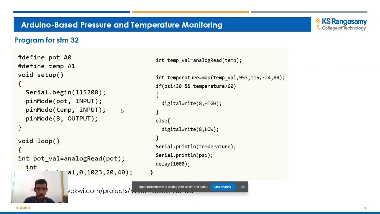 Adrino Based Pressure and Temperature Monitoring