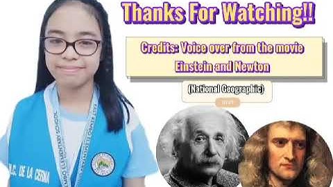 Grade 5 - Quarter 3 ( Einstein-Newton Booklet Video ) | Marjae Colene De La Cerna