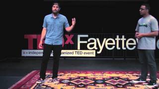 Gotta risk it to get the biscuit: Devin O'Dea & Daniel Mitchell at TEDxFayetteville screenshot 2