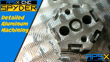 Aluminum Machining | APSX SPYDER Detailed Aluminum CNC Machining for a Custom Production Part (2108)