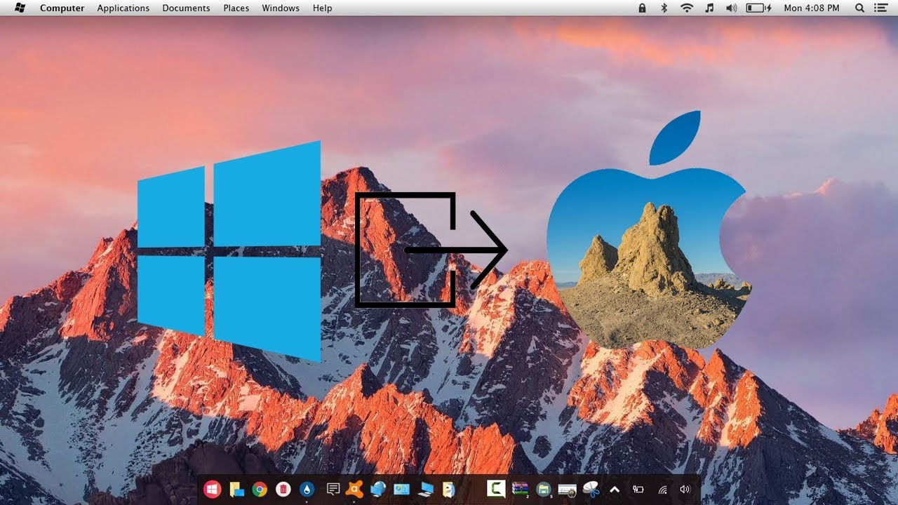 how to make windows look like mac os