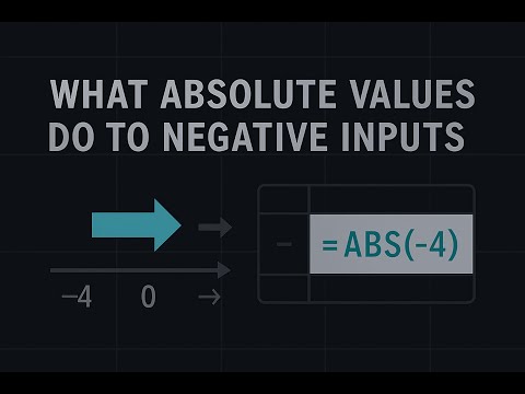 Absolute Function Excel