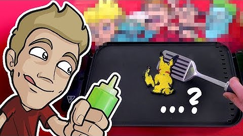 PANCAKE ART: Cartoon Characters from MEMORY!??