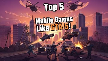 Top 5 Mobile Games Similar to GTA 5 | Open World Action