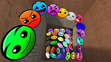 Geometry Dash and Lobotomy Dash Nextbots Chase me in Maze Gmod