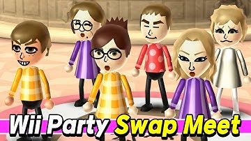 Swap Meet gameplay Kim s m vs Ursula vs Cole vs Oscar | Advanced com Wii Party Alexgaming