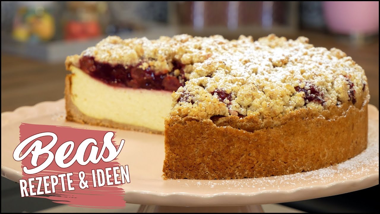 Streusel Käsekuchen Rezept mit Kirschfüllung | Cremig - fruchtig und ...