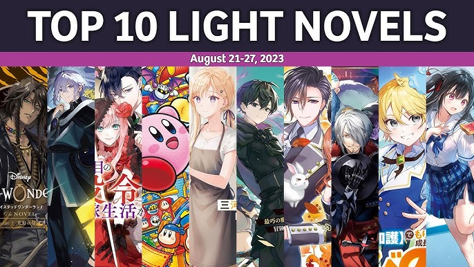 TOP vendas light novel no Japão – 23 a 29 de Outubro de 2023