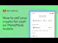 How to sell crypto on metamask mobile