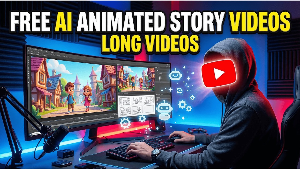 How to Create Free AI Animated Story Videos | Long Videos Tutorial ...