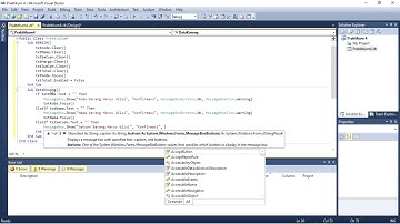Membuat Program Sederhana Menggunakan Visual Studio (VB.Net) Praktikum  Procedure dan Function.