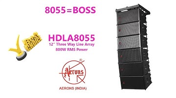 AERONS HDLA8055 Three Way Line Array (In Hindi)