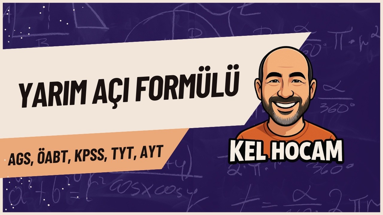 Yarım Açı Formülü | KPSS AGS ÖABT TYT AYT | ÖSYM’nin En Sevdiği Trigonometri Soruları